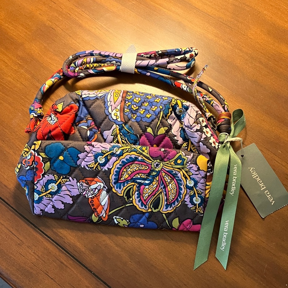 Vera Bradley Colorful Floral Shoulder Bag NWT